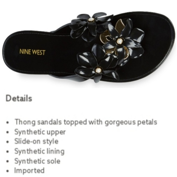 nine west jelly flip flops